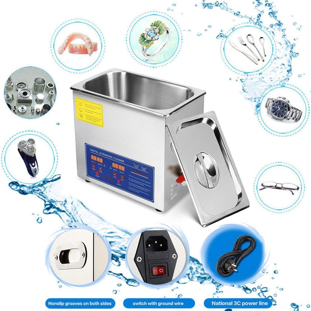 15L Ultrasonic Cleaner Machine Stainless Steel Ultrasonic Cleaning Machine Digital Heater Timer Jewelry Cleaning for Commercial Personal Home Use(15L)