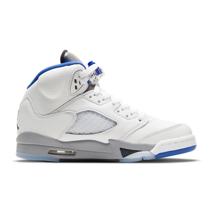 Детские кроссовки Air Jordan 5 Retro GS Stealth 2.0 Белый Черный Hyper-Royal 440888-140