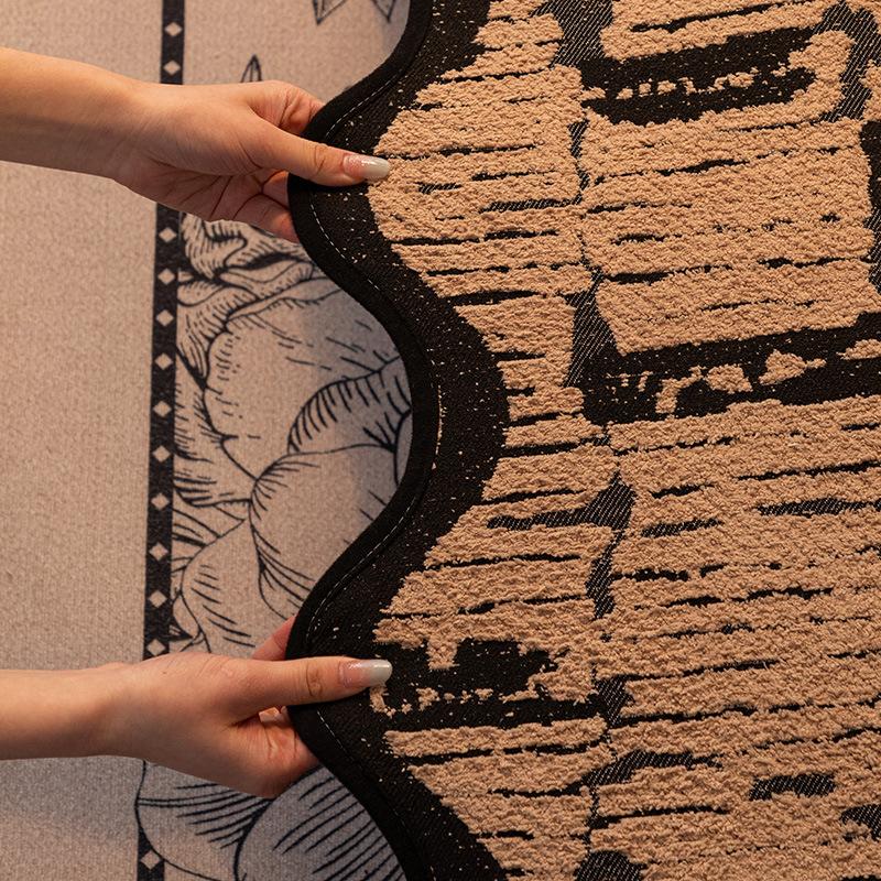 Light Luxury High-Grade Leather Sofa Cushion New Anti-Cat Scratch Cover Cloth Towel Half-Edge Velvet Autumn And Winter Special-Shaped Sofa Seat