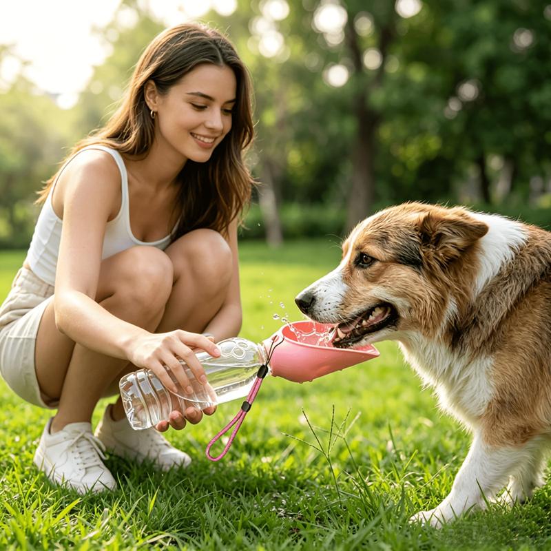 2 шт. Силиконовая бутылка для воды для домашних животных, портативная поилка для собак, диспенсер для воды для улицы, дорожная поилка для собак, кошек, аксессуары