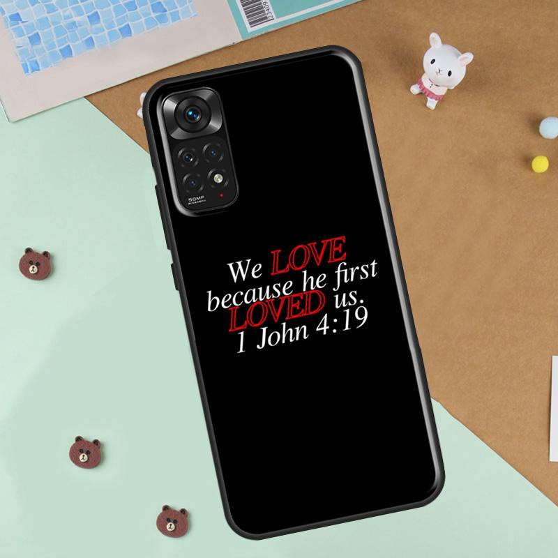 Христианский религиозный чехол для телефона с изображением Иисуса для Xiaomi Redmi Note 12 8 9 10 11 Pro 8T 9S 10S 11S 12S 10A 9C 10C 12C