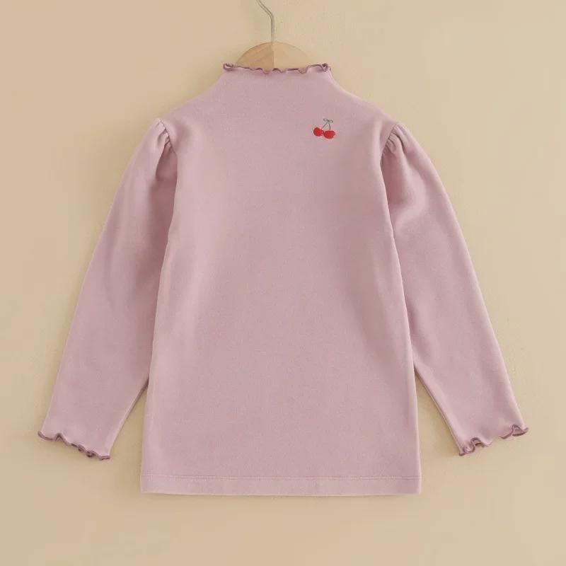Girls' Thermal Turtleneck Fleece Shirt for Autumn & Winter - New Design
