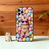 Easter pattern Phone Case For iPhone 17,16,15,14,13,12,11 Plus,Pro Max,XS,Soft Silicone Black Cover