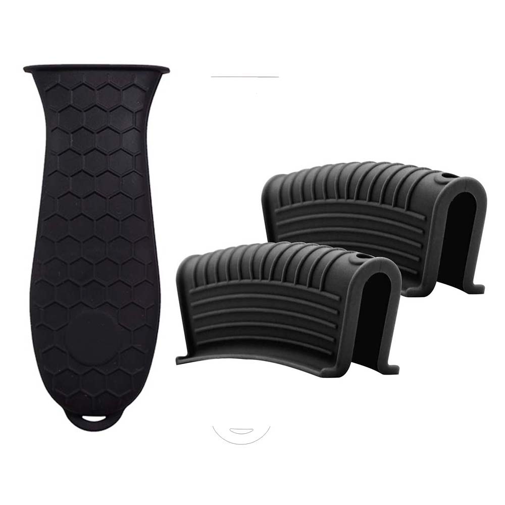 Противоскользящий Неприлипающий Держатель для Посуды Зажимы для Кастрюль Крышка для Ручки Сковороды Держатель для Ручки Кастрюли Защитная Крышка Кухонные Аксессуары