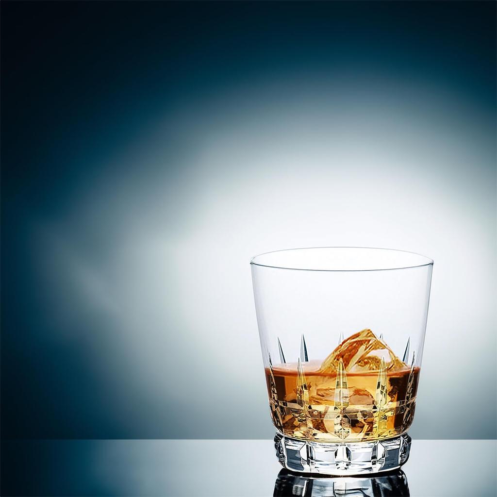 Toyo Sasaki Glass Rocks Glass, Cut Glass, 10 Old, 315ml, Set of 3, Made in Japan, Dishwasher Safe, Shatter-Resistant, Suitable for Shochu, Whiskey, an
