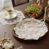 European Retro Table Mat with Elegant Embroidery Perfect for Romantic Dining Scene