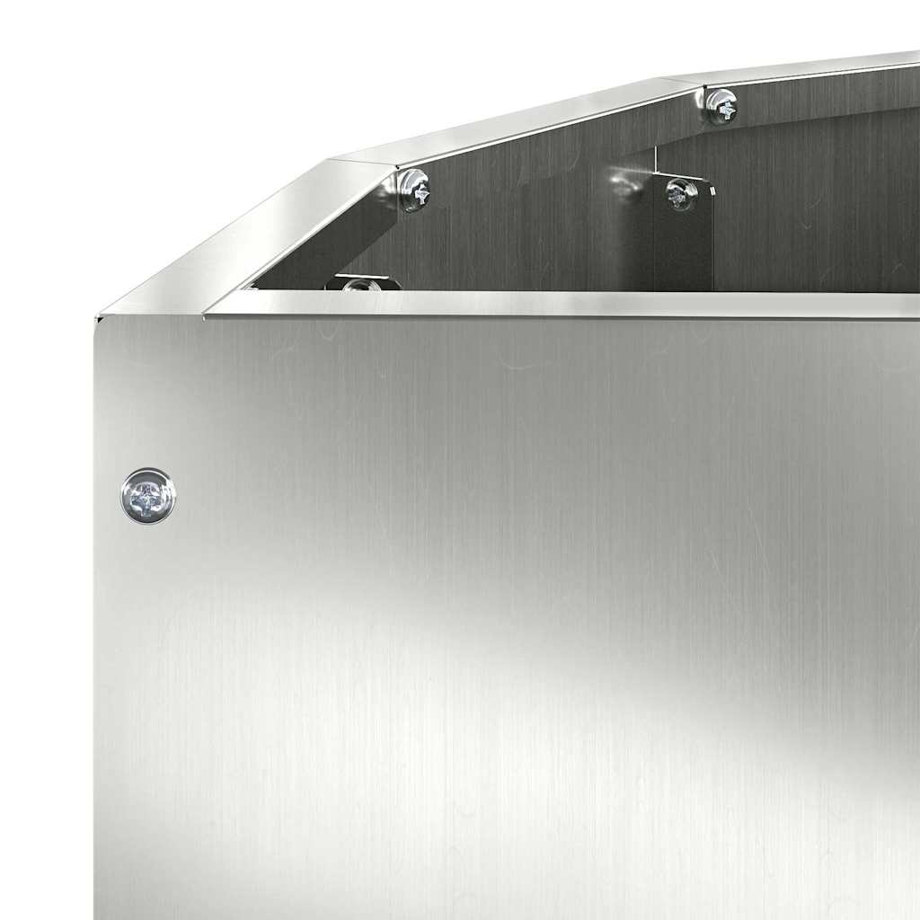 Planter Silver 60 x 30 x 50 cm Galvanized Steel