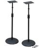 Kiktani Speaker Stand Top Plate: 150mmX120mm Height: 575mm~1,045mm with Insulator AV-SPS Black