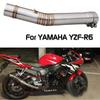 Motorcycle Exhaust Escape Mid link pipe Moto Muffler Connect For YZF R6 YZF-R6 1998 1999 2000 2001 2002 2003 2004 2005