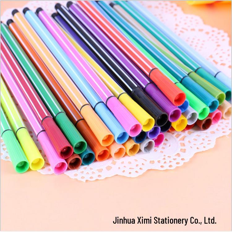 Креативный набор моющихся акварельных маркеров с рисунками: 12/24/36 Цветов для Детского Творчества и Рисования