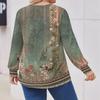 Womens Plus Size Tops Long Sleeve Shirts Round Neck Flowy Tunic Casual Loose Blouse L-5X