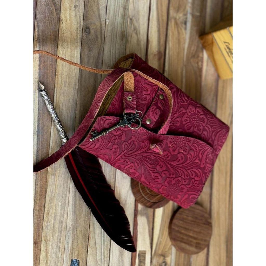 Новые кожаные дневники Кожаные блокноты для женщин - Красивый дневник Для зарисовок Книга для путешествий Пустая книга для заклинаний