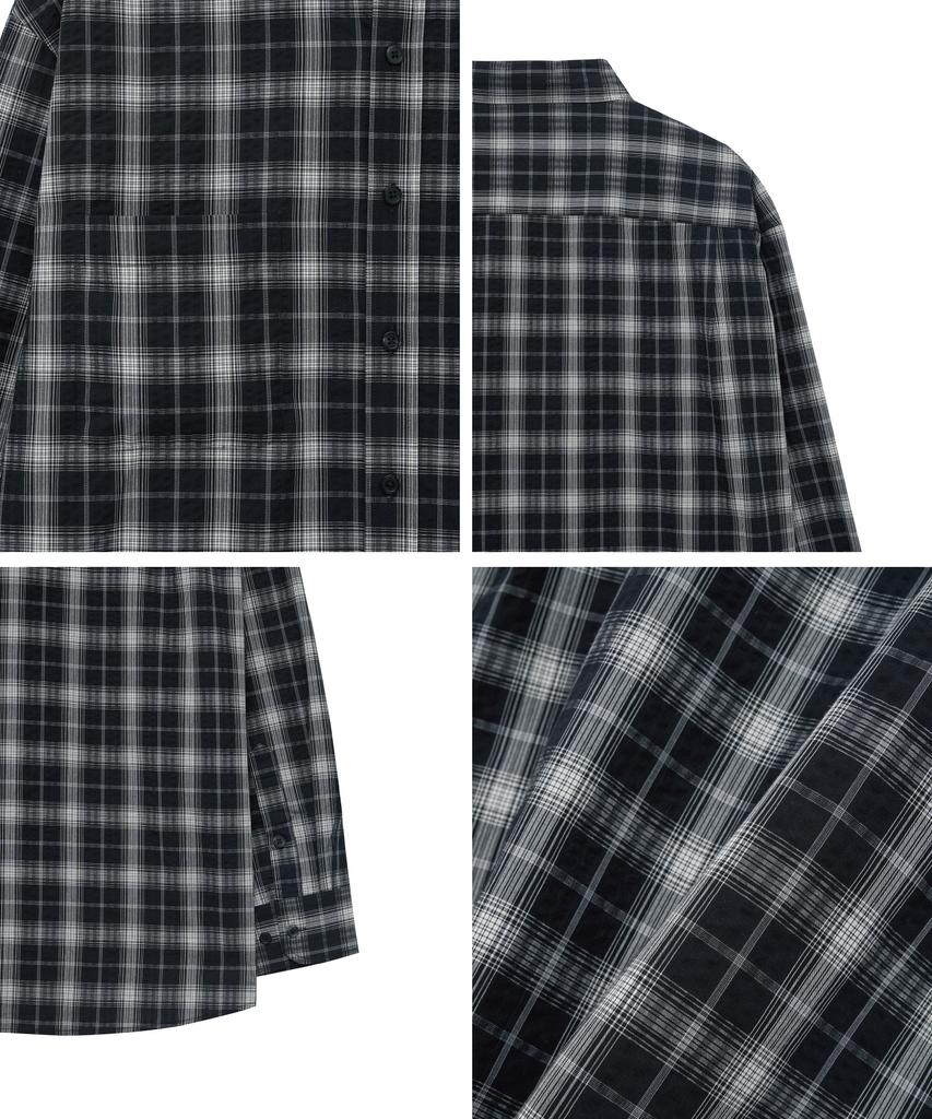 BIG UNION Multi-Check Shirt (Black)