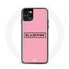 Case for Iphone 12 Pro Blackpink K-pop Group Logo Pink Background