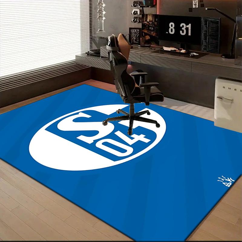 Shining Star Of Fc Schalke Rug Office Floor Mat - Machine Washable for Bedroom, bedroom, livingroom, Room Decor Fan Gifts Christmas