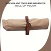 Органайзер для гаечных ключей, сумка для хранения инструментов с 16 карманами, складная конструкция, удобная для транспортировки, портативная сумка для инструментов в рулонах, сумка-органайзер