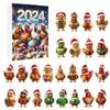 Home Decor 2024 Holiday Advent Calendar Advent Calendar Collectible 2D Funny Animal Set Commemorative Collectible Home Decor
