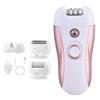 3-in-1 Electric Shaver Women"s Private Parts Foot Grinder Body Hair Trimmer Dead Skin Removal Pink