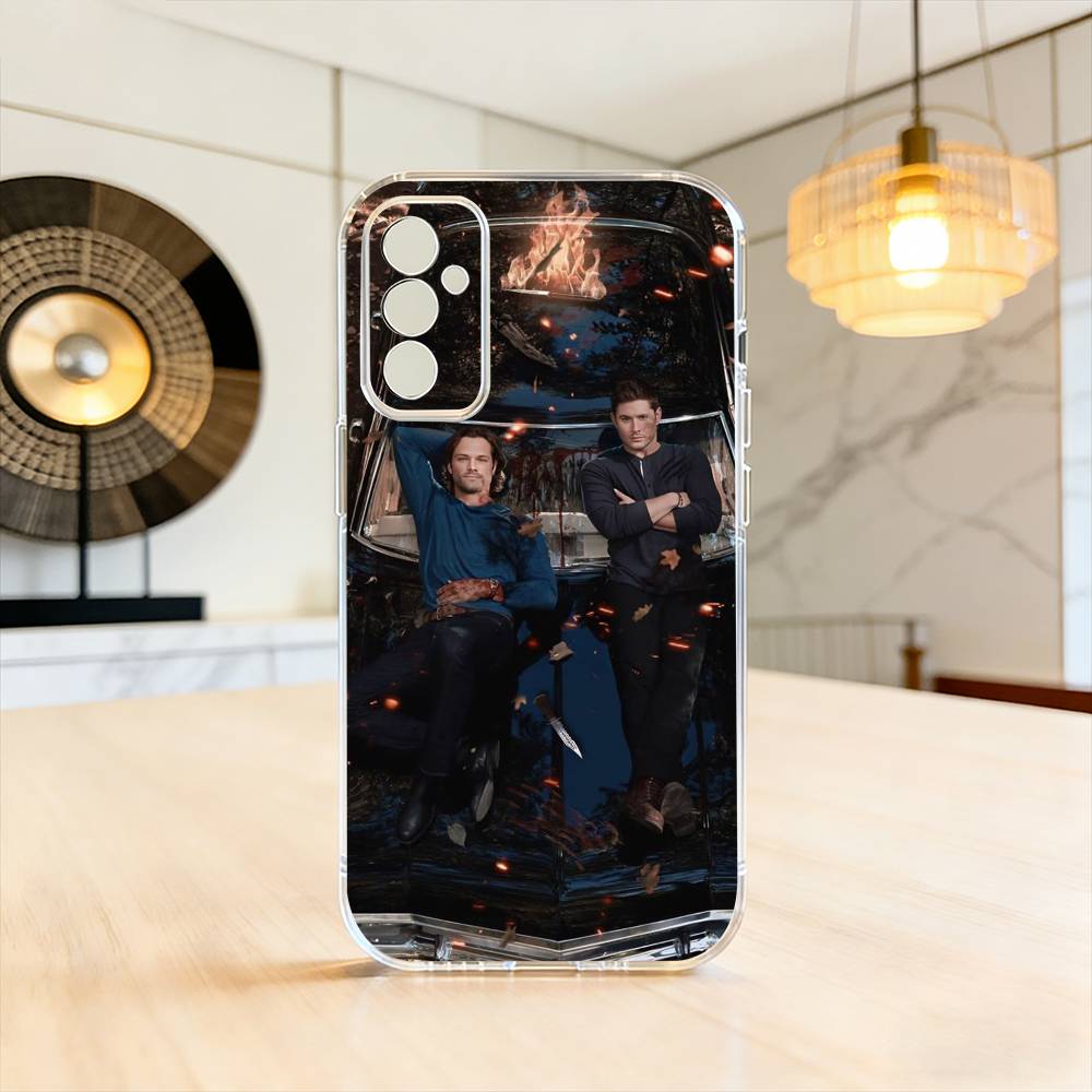 Чехол для телефона S-Supernaturals Дин Винчестер для Samsung A10, 12, 20, 21S, 30, 31, 40, 50, 51, 52, 70, 71 Прозрачный чехол