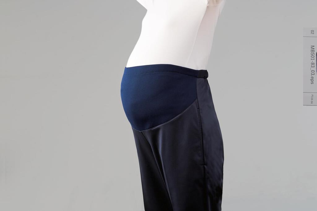 Medical Scrub Maternity [Montblanc] Pants, Pants, White, Women's