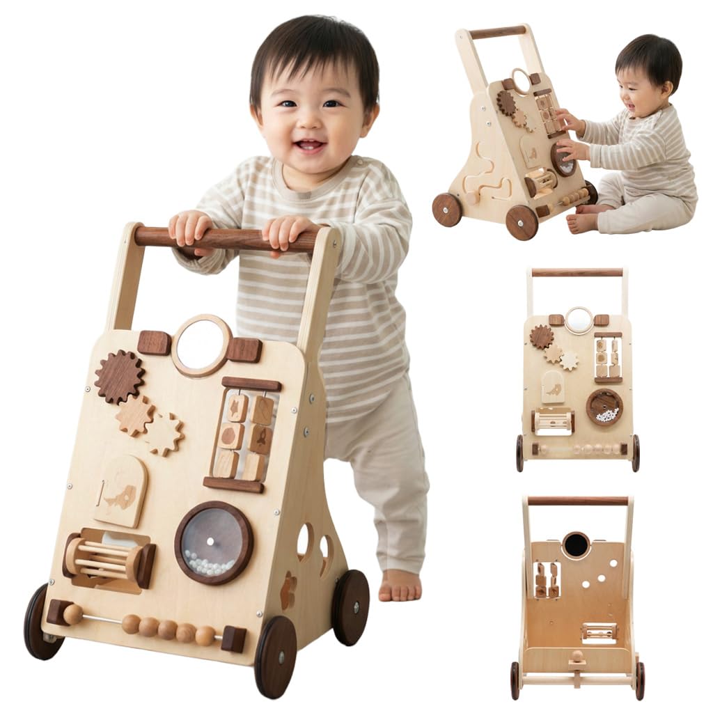 Moco Walk Baby Wooden for Toddlers Learning to Stand and Perfect for Birthday and Christmas Nordic Height Adjustment Speed Ideal for Baby Showers and