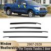 4Pcs Window Moulding Weatherstrip Side Door Sealing Weather Strips Belt Trim For Toyota Tundra 2007-2020 Double Cab