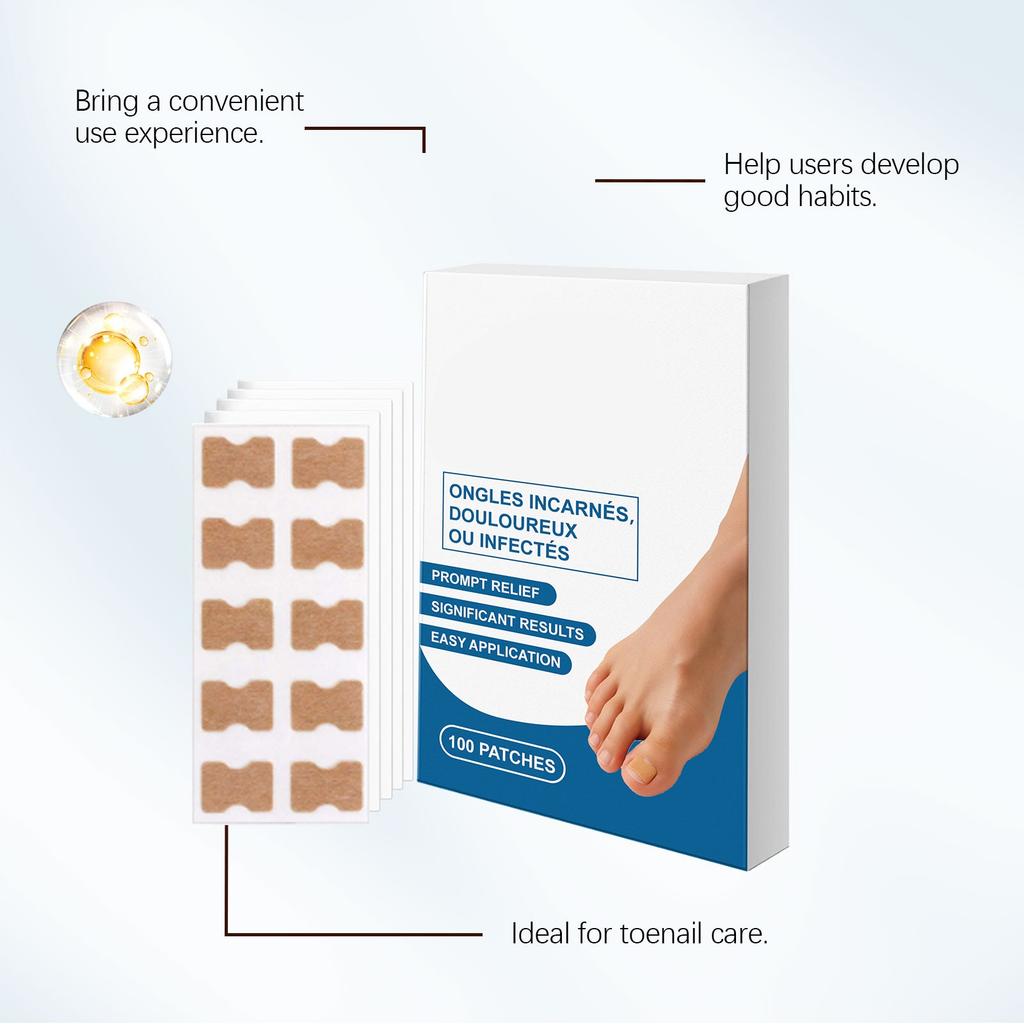 Патч для коррекции ногтей на ногах Улучшает состояние ногтей, Помогает в и Ухаживает за Патчами для ногтей