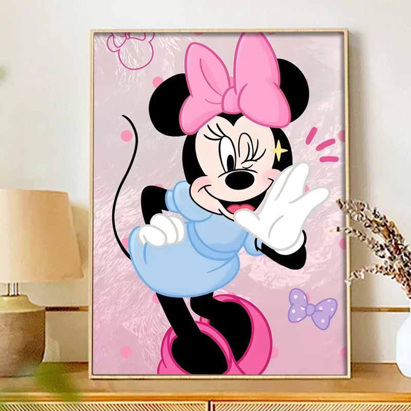 Disney Diamond Art Painting Minnie Mouse Home Wall Decor Crafts Adult/Beginner Gift Ideas Creative Home Decor