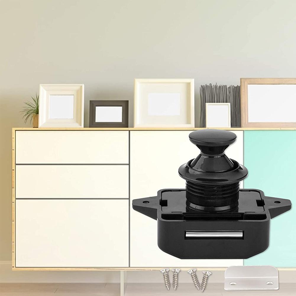 Brand New Button Catch Lock Latch Parts Push Button Replacement Accessories Zinc Alloy Cabinet Camper Caravan Door