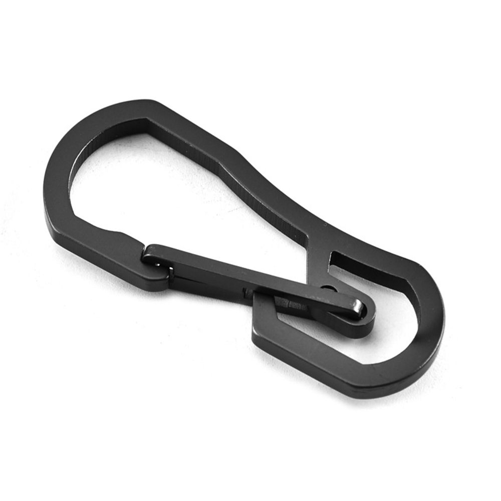 Keyring Hang Buckle Titanium Plating Key Ring Hook Camping Clip Keychain Holder Climbing Carabiner