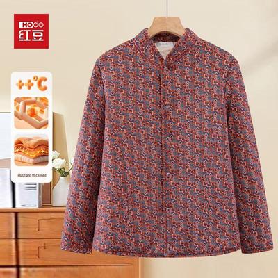 Женская теплая хлопковая куртка Hodo с цветочным принтом на зиму