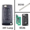 Выкидной ключ-карта для Peugeot 207 307 308 407 607 807 Для Citroen C2 C3 C4 C5 C6 Xsara Berlingo HU83 VA2 0536 0523 ASK FSK