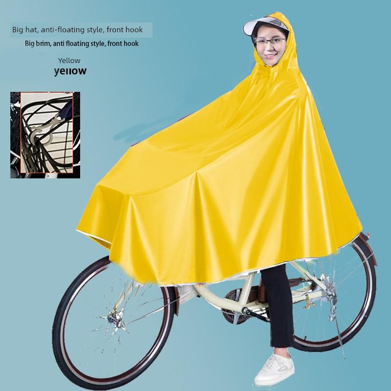 Extra Large and Thickened Bicycle-Specific Rain Poncho, Made of High-Quality and Durable Oxford Cloth, Suitable for Middle School Students, Raincoat