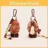 Cute Cartoon Eating Peanuts Groundhog Plush Toy Pendant Keychain For Bag Decor And Gifts