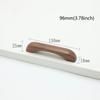 Cabinet Door Wooden Handle Cabinet Wardrobe Door Handle Bow Shaped Handle Beech Black Walnut Drawer Wooden