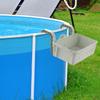 Poolside Storage Baskets with Cup Holders Fit 3-Inch Or Smaller Top Rails Ground Pool Storage Basket for Most Above Ground Pool