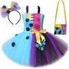 Nightmare Before Christmas Sally Costumes Girls Halloween Scary Fancy Tutu Dresses for  Creepy Carnival Party Horror Outfits
