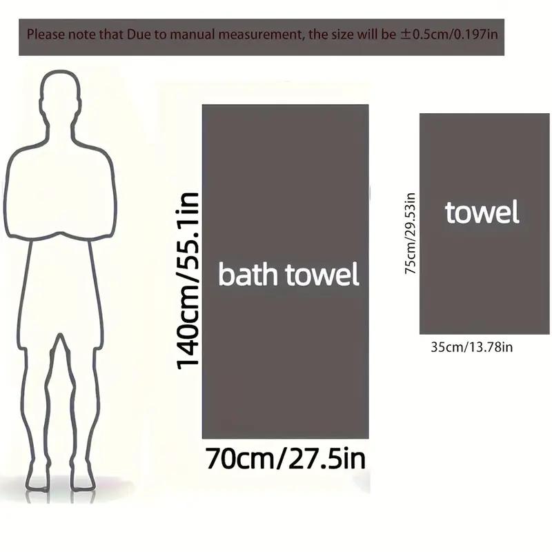 Soft and Absorbent Bath Towel with Embroidered Floral Pattern