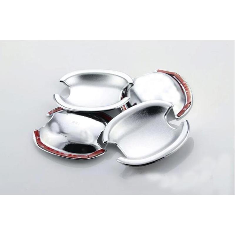 Chrome Door Handle Covers For Peugeot 307 307SW 307CC ABS Exterior Door Bowl Trim Car Styling Accessories 4Pcs Set