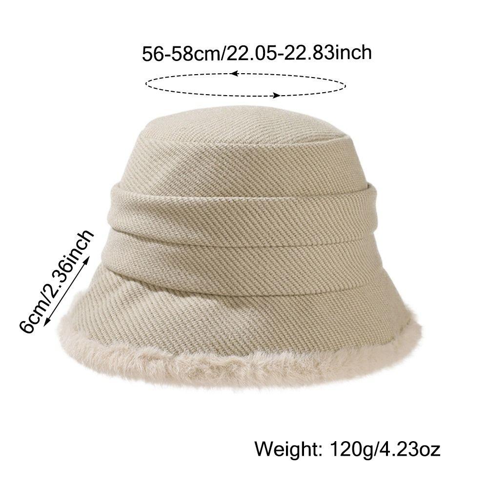 Толстая плюшевая женская шапка-рыболов, защита ушей, теплая шапка-ведро, зимняя теплая панама для женщин