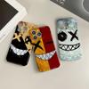Для iPhone 16 Samsung S23 S22 A23 A52 A33 Huawei Honor Xiaomi Redmi OPPO Vivo Креативный дизайн улыбающегося лица Жесткий защитный чехол для телефона с полным объективом
