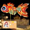 Handmade Mid-Autumn Festival  Lantern  DIY Glowing Carp Fish  Lantern Goldfish Lantern  Props