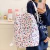 Schoolbag New Large Capacity School Bag Junior High School Girls High School Backpack Female Cute Hello Kitty Lightweight Travel Backpack