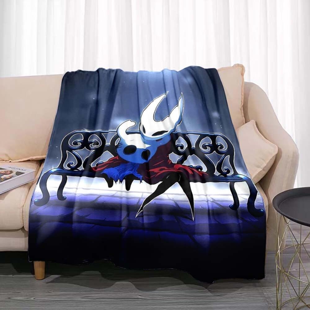 Одеяло Hollow Knight, игровое фланель, новинка, теплая фланель из микрофибры, прочная для детей и взрослых, дорожное покрывало, чехол для дивана