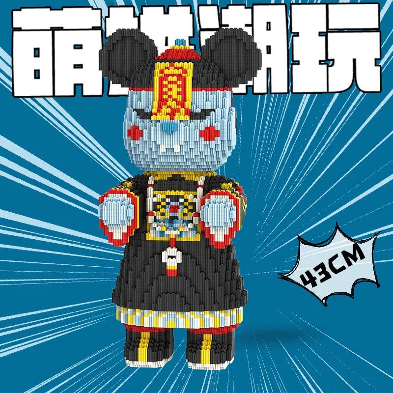 Art Bear Роял Зомби Мини Строительные Блоки Зомби Кролик Тема Образовательные DIY Сборные Кирпичики для Домашнего Декора Украшение