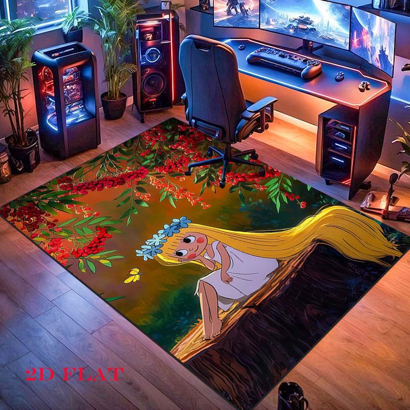 Die Maus Carpet Rug for Living Room Bedroom Home Sofa Decoration,Kids play Nonslip Floor Mat