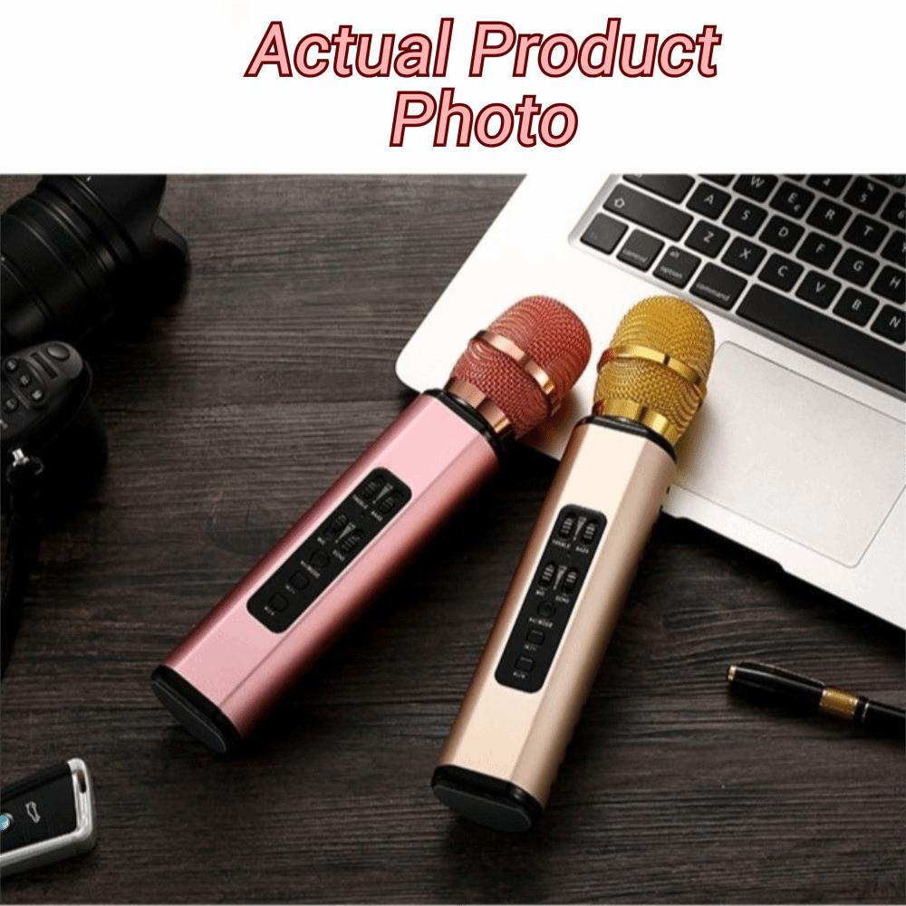 Portable Karaoke Microphone Professional Karaoke Speaker Microphone Live Performance