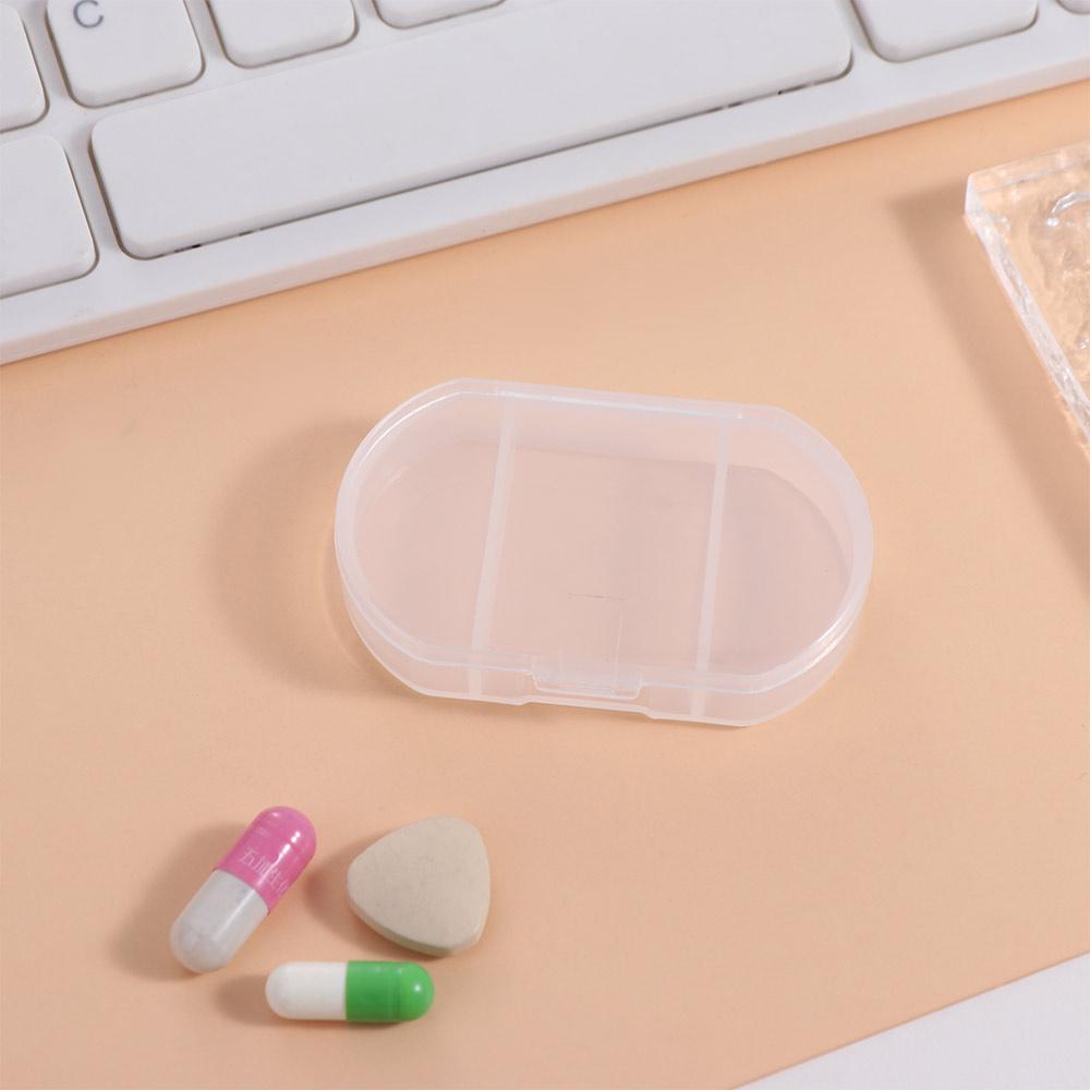 Three Compartments Mini Pill Box Moisture-proof Pill Case Vitamin Supplements
