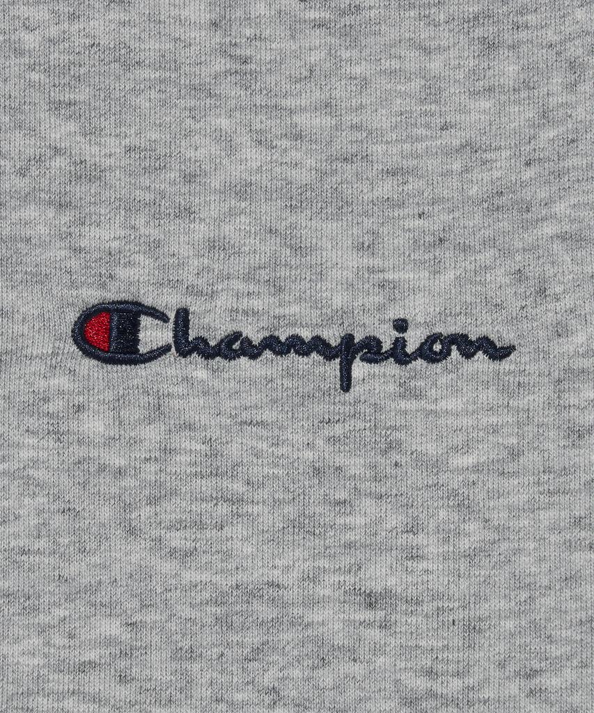 Champion Свитшот с круглым вырезом и маленьким лого-надписью Обычный серый