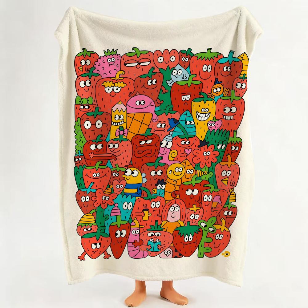 Illustrator N Nina D Dzyvulska Throw Flannel Throw Blanket Suitable for Sofa Living Room Bedroom